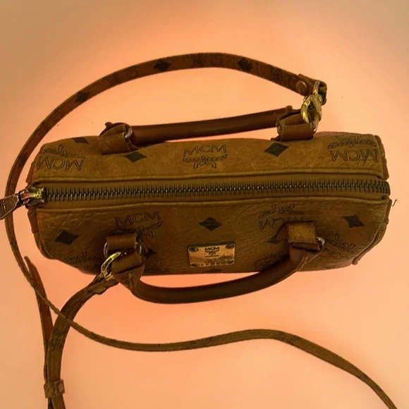 MCM Visetos Crossbody Barrel Bag - Picture 3 of 16